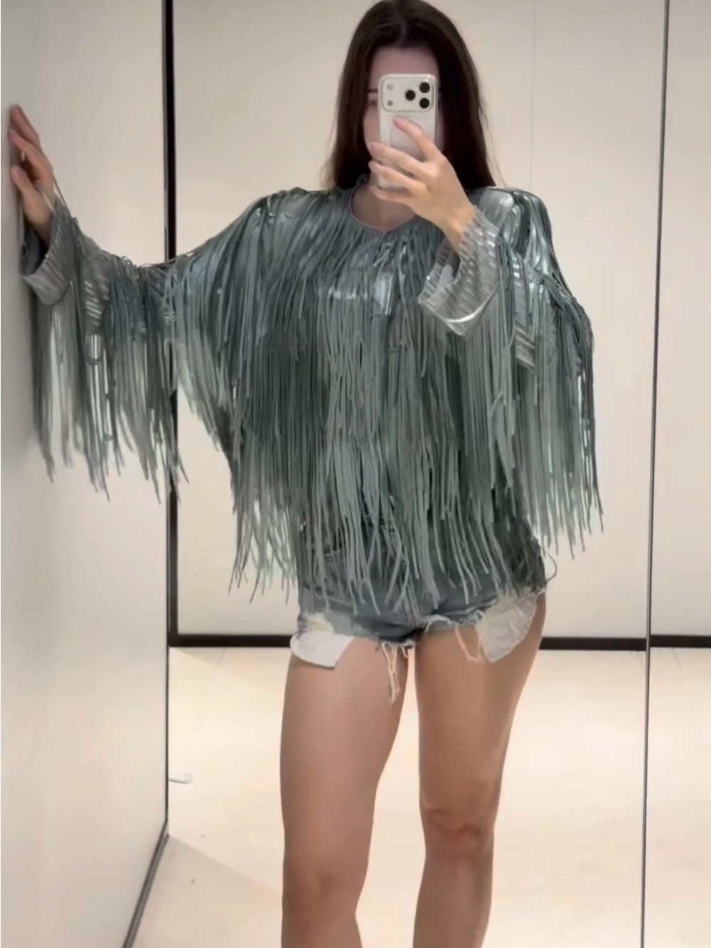 ZARA FRINGED SEQUIN JACKET - Picture 3 of 16